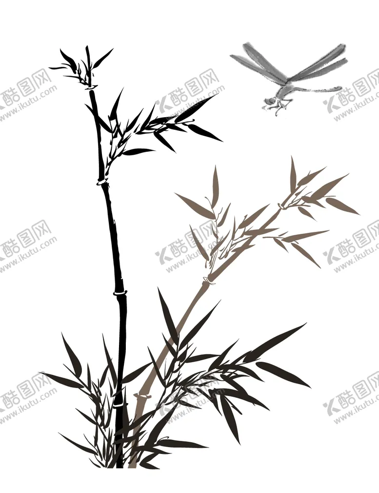 编号：28205507021129331238【酷图网】源文件下载-水墨竹子