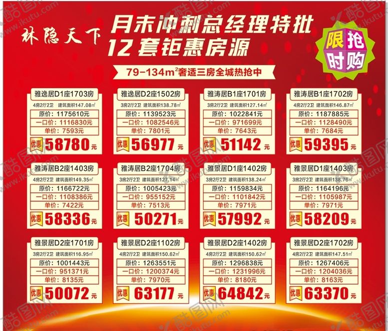 编号：45556210260608028160【酷图网】源文件下载-房地产价格表