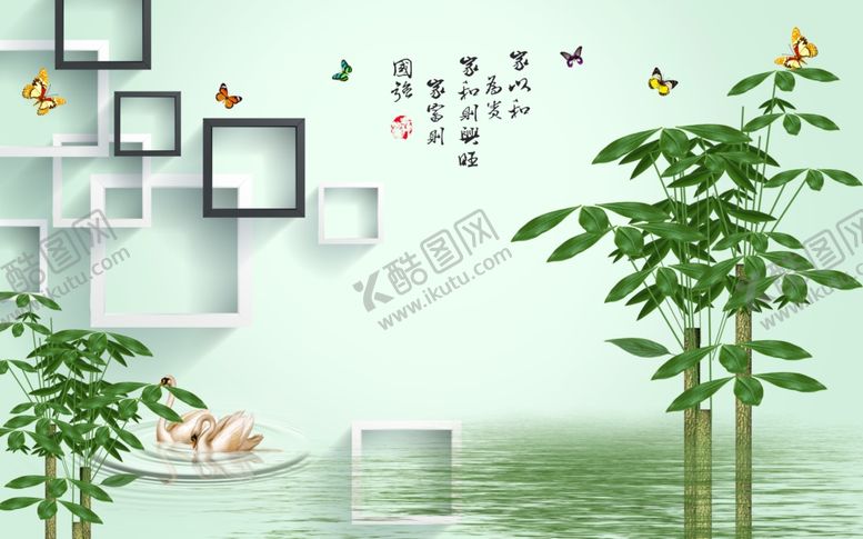 编号：61744706281457549749【酷图网】源文件下载-工笔花鸟背景墙装饰画