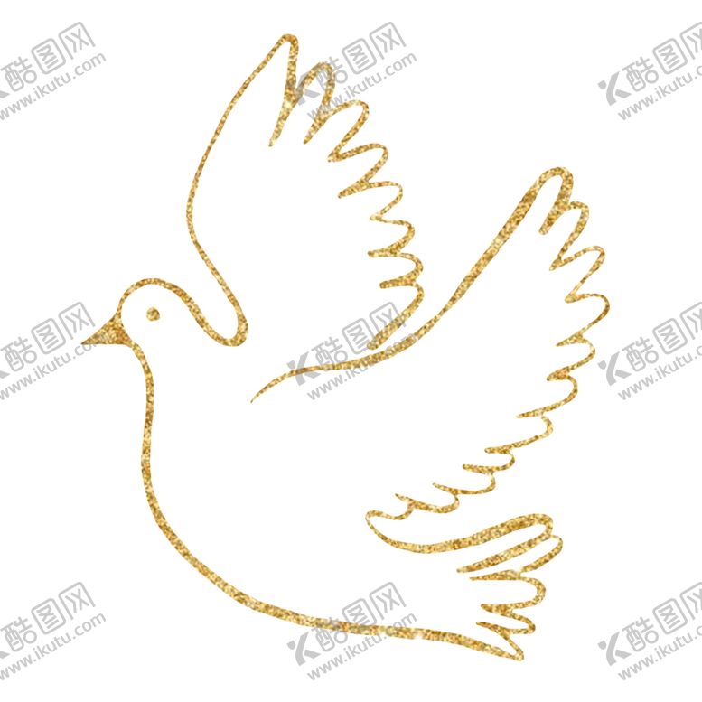 编号：26738706240120483452【酷图网】源文件下载-简笔线条鸽子