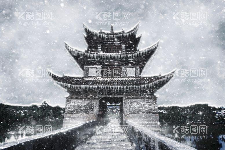 编号：18542909302320357148【酷图网】源文件下载-塔楼雪景