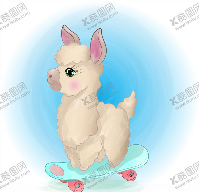 编号：44183109180909586940【酷图网】源文件下载-卡通羊驼