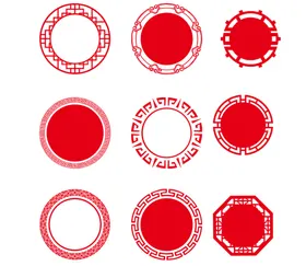 印章中国风字画字画图案盖设计