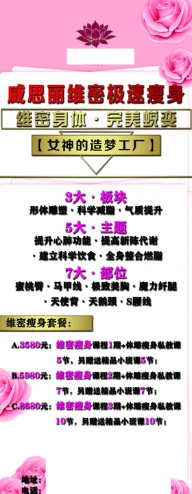 极速瘦身展架