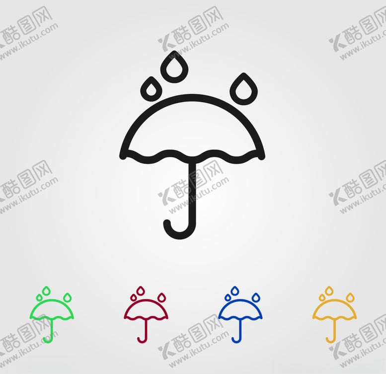 编号：98328910021601439440【酷图网】源文件下载-雨伞小图标