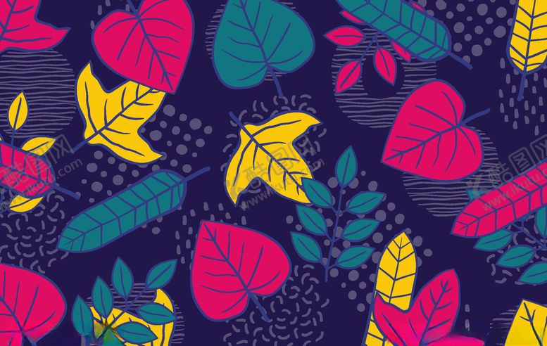 编号：35144909181259064720【酷图网】源文件下载-叶子背景