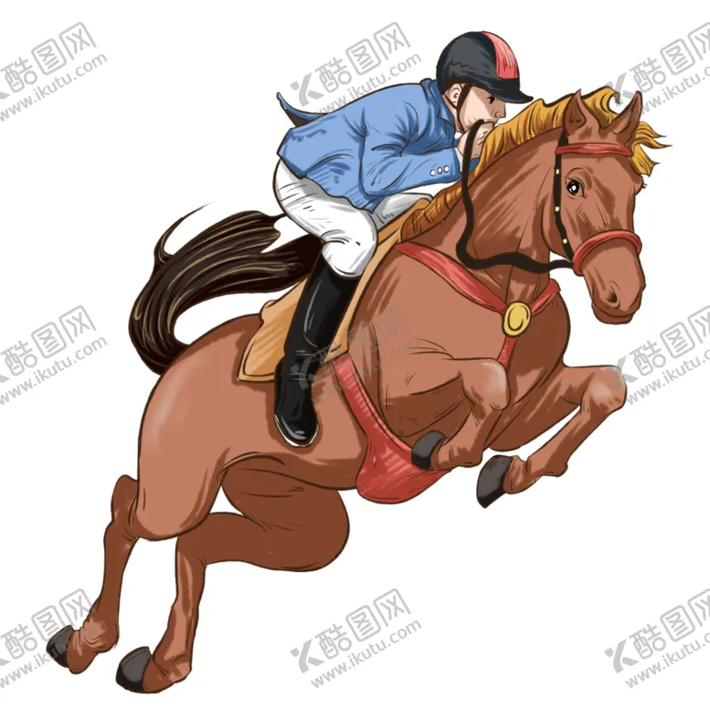 编号：91660502141609473569【酷图网】源文件下载-骑马插画