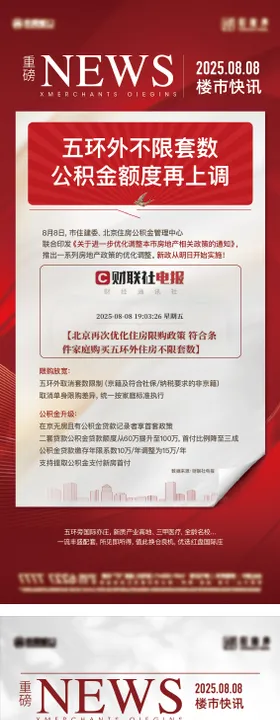 地产政策海报