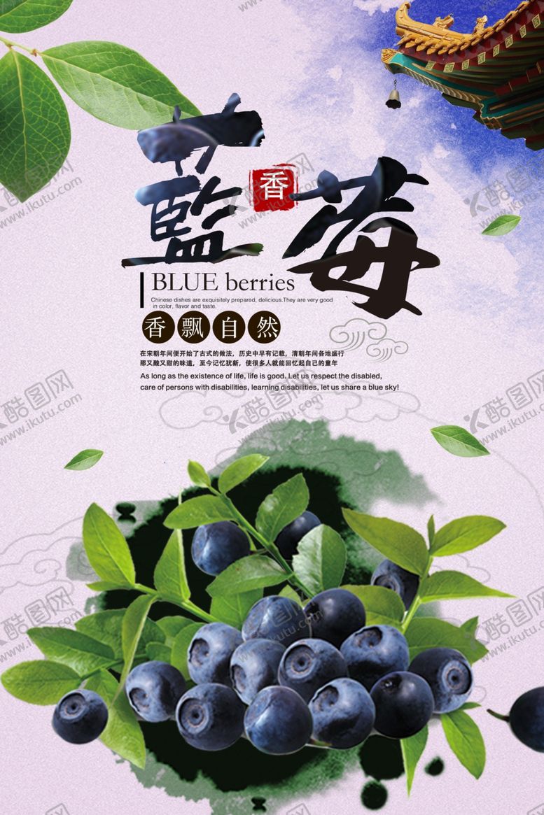 编号：73765209190231259995【酷图网】源文件下载-蓝莓海报