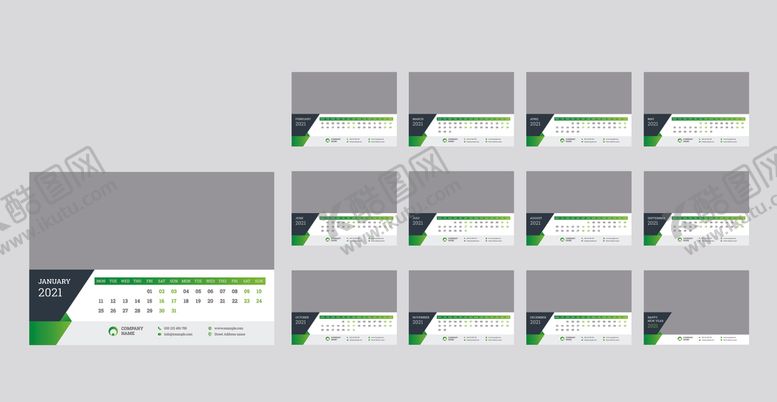 编号：97337609122336253165【酷图网】源文件下载-2021年日历