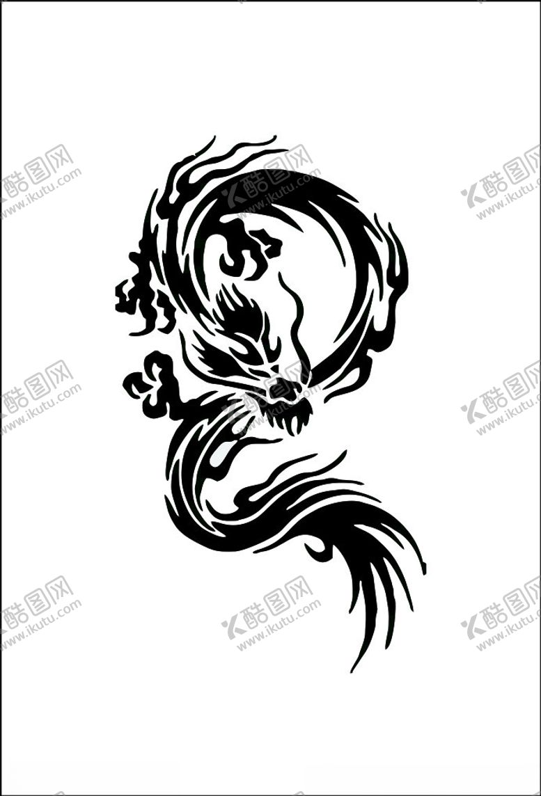 编号：29375901190235495615【酷图网】源文件下载-龙剪影