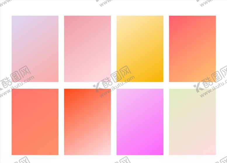 编号：70850209270955509951【酷图网】源文件下载-渐变色卡