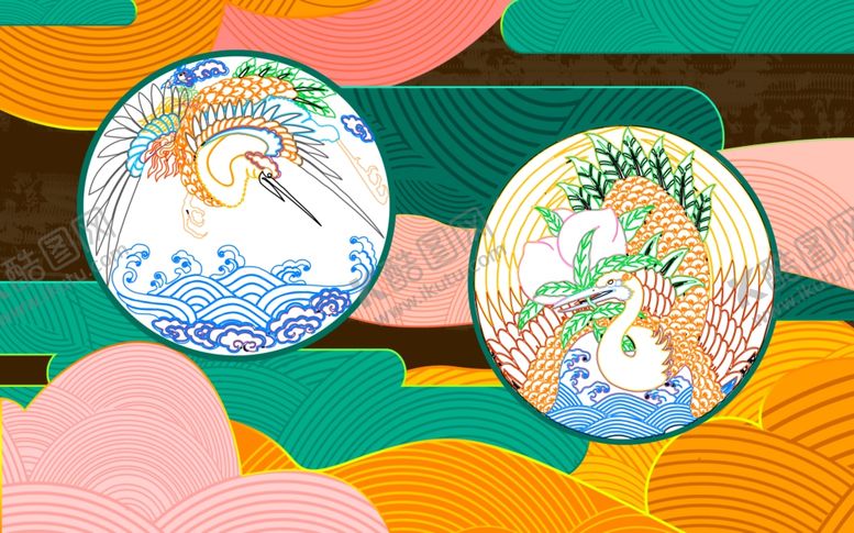 编号：44589809240550011169【酷图网】源文件下载-国潮背景