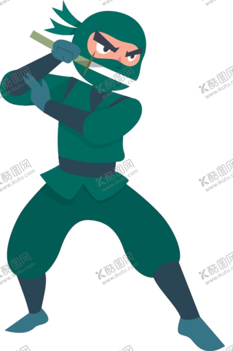 编号：91766704301109178323【酷图网】源文件下载-卡通忍者