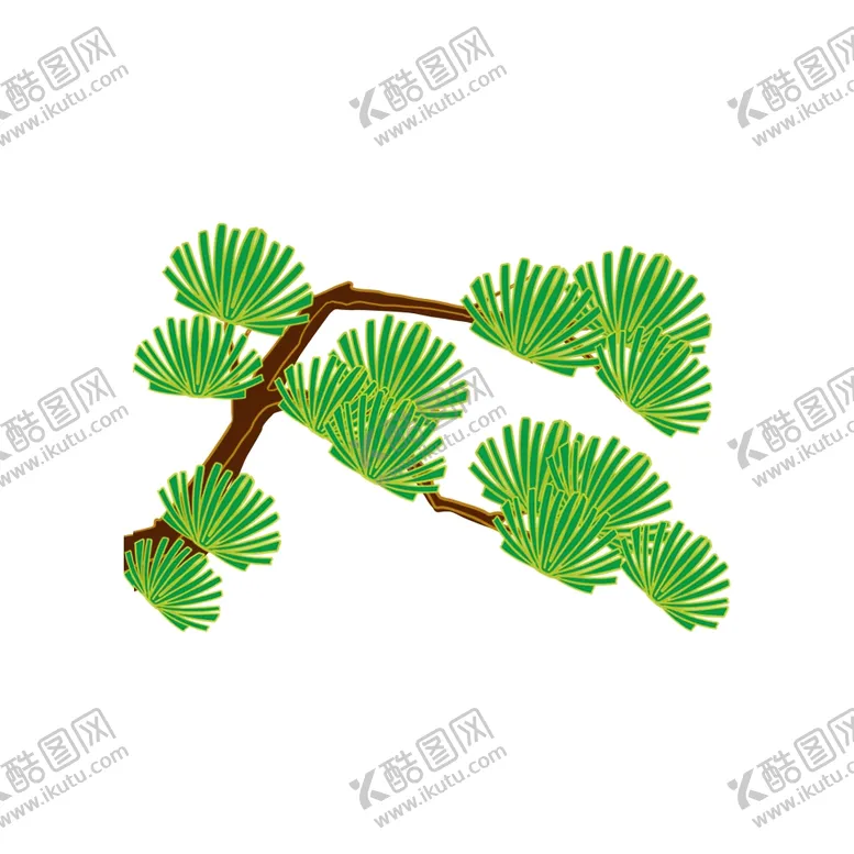 编号：63654202190506143887【酷图网】源文件下载-树叶树枝树干元素素材