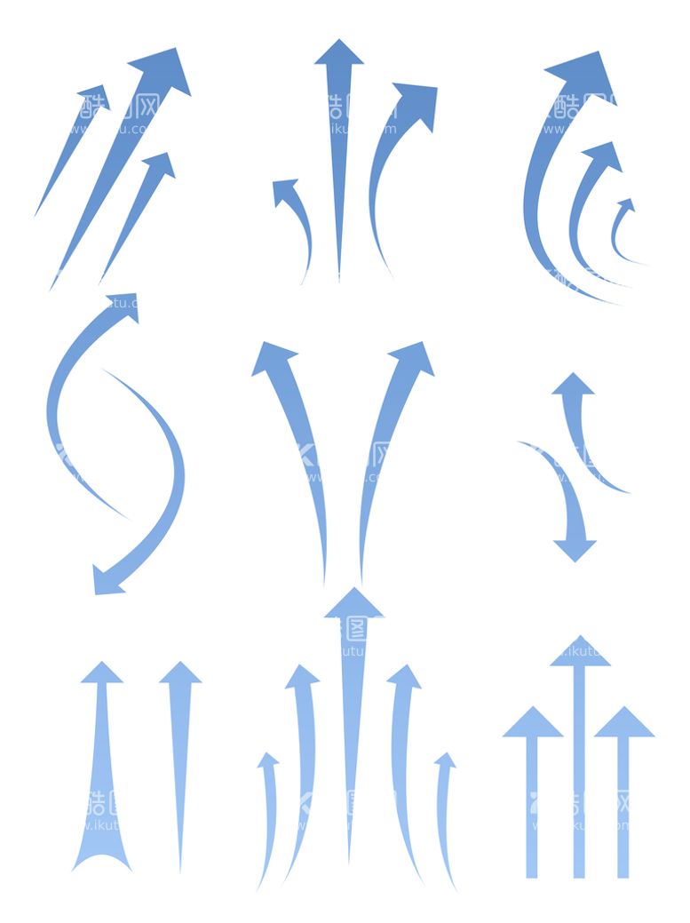 编号：71869009121919509327【酷图网】源文件下载-箭头图标蓝色向上