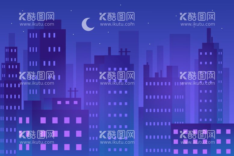 编号：24941612152316063745【酷图网】源文件下载-夜晚城市背景