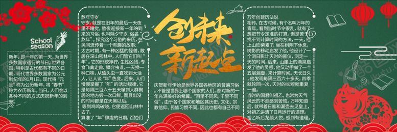 编号：17373802052249311843【酷图网】源文件下载-新年黑板报