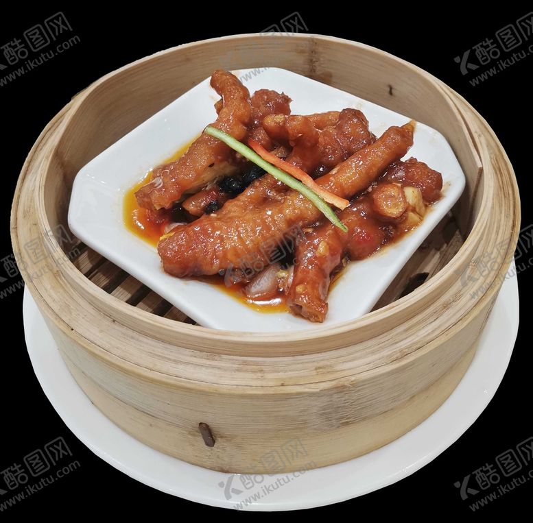 编号：78650409160216146307【酷图网】源文件下载-蒸笼酱汁凤爪传统素材