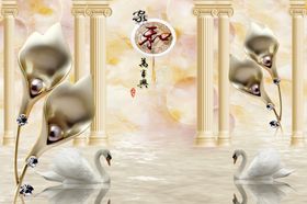 立体花朵背景墙