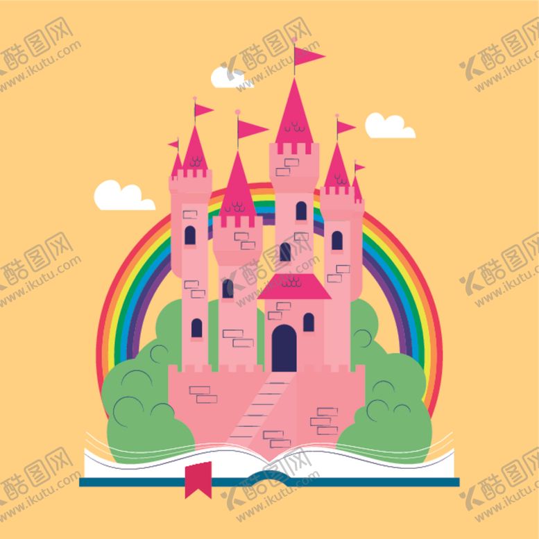 编号：59475510071548238864【酷图网】源文件下载-卡通城堡
