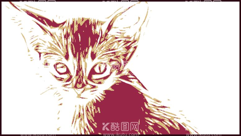 编号：84246703190037181670【酷图网】源文件下载-小猫矢量背景剪影