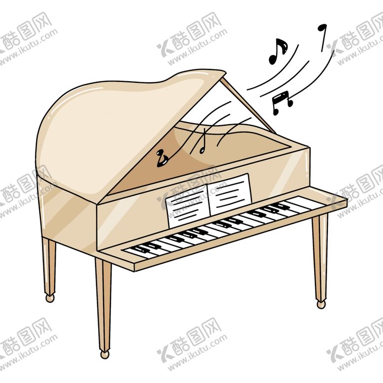 编号：57106607080221555800【酷图网】源文件下载-钢琴素材