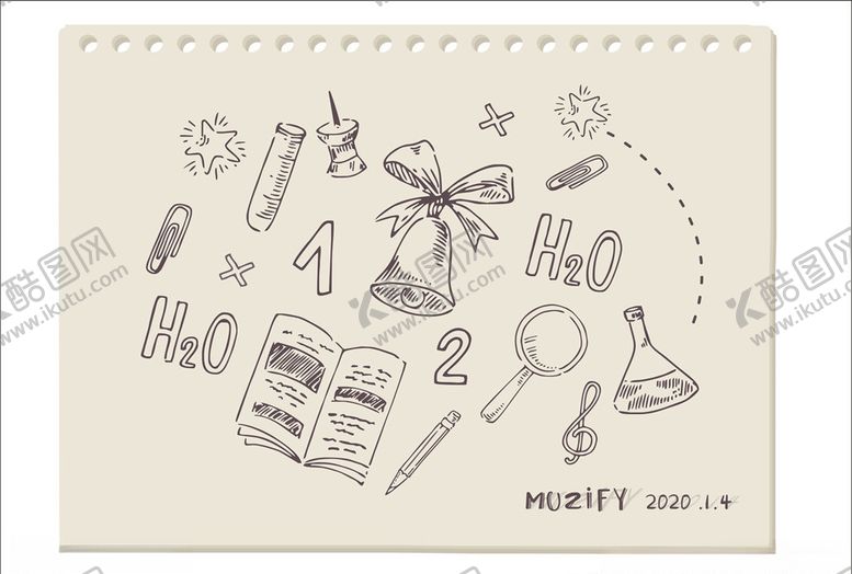 编号：20702710090928031691【酷图网】源文件下载-手绘校园素材