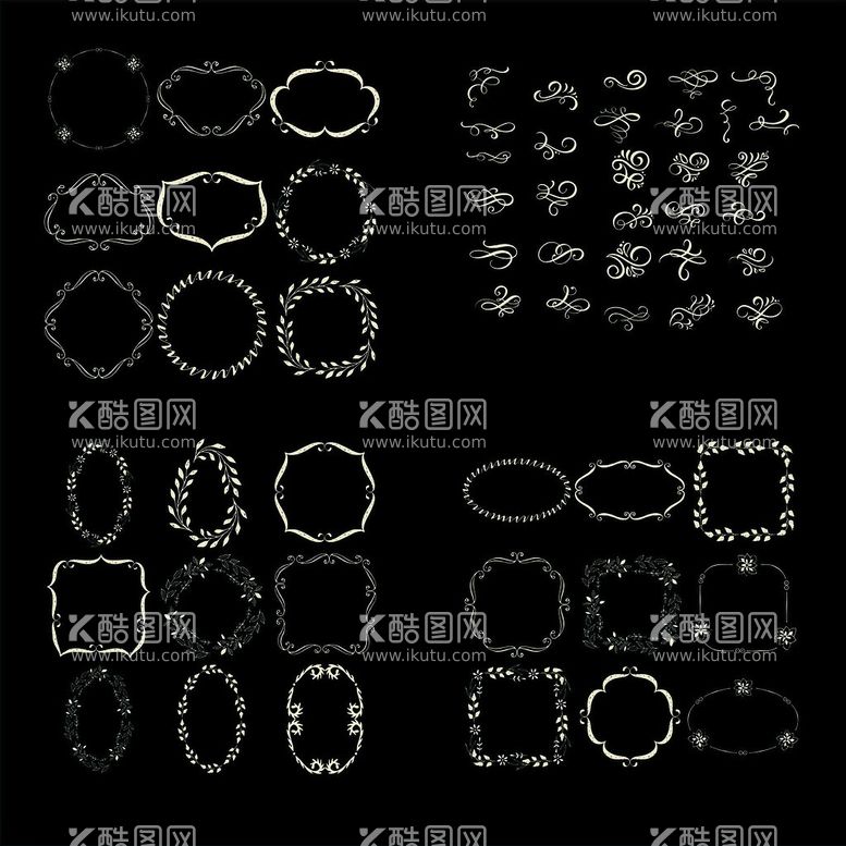 编号：95880712200525225249【酷图网】源文件下载-欧式典雅复古边框