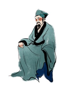 国学人物插画