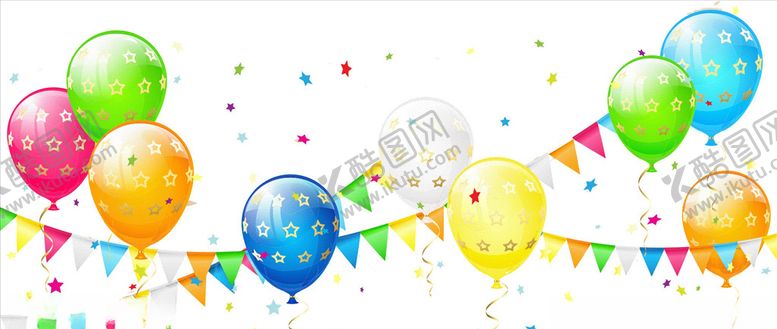 编号：46623510040035044215【酷图网】源文件下载-矢量彩色汽球