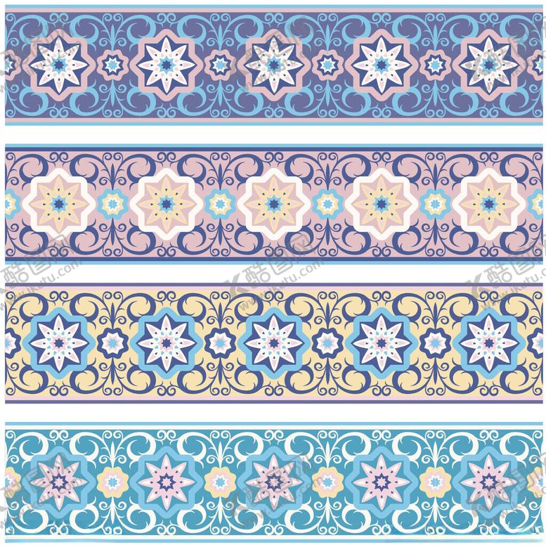 编号：33522510300801522868【酷图网】源文件下载-多彩精美传统花纹图案