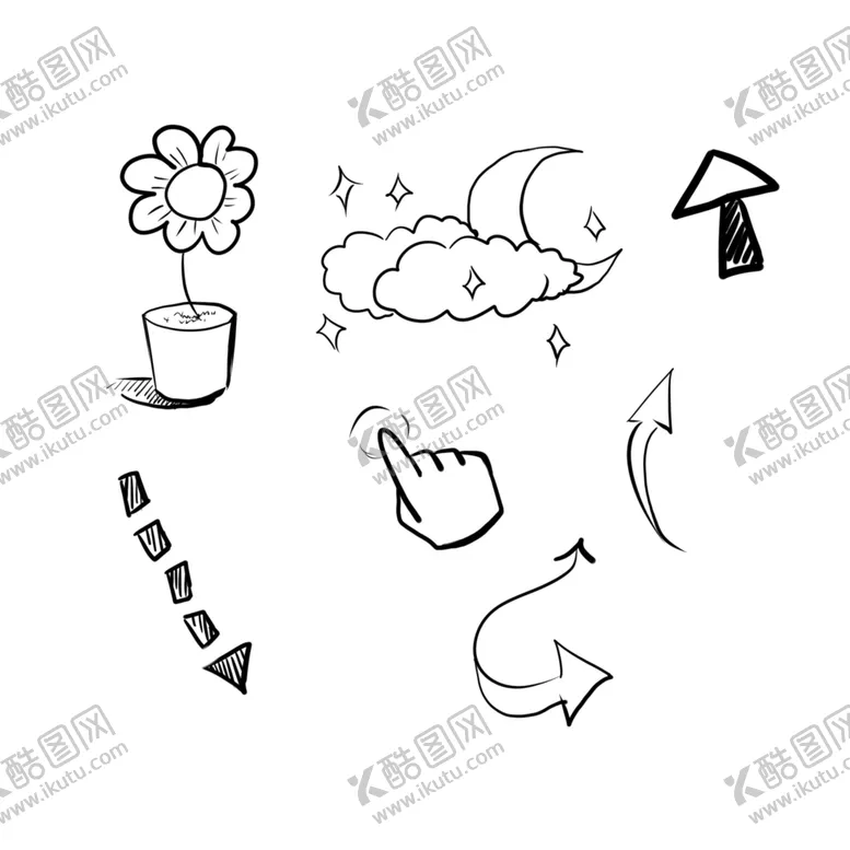 编号：95478812131703065392【酷图网】源文件下载-虚线箭头