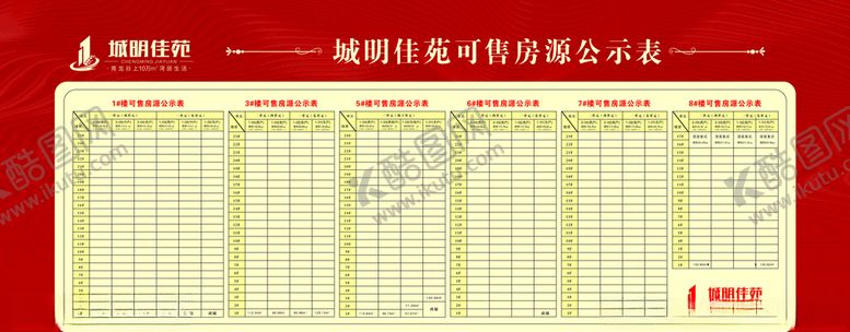 编号：36739509281015224373【酷图网】源文件下载-房源表