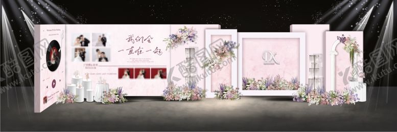 编号：59615409170211053707【酷图网】源文件下载-粉色婚礼迎宾