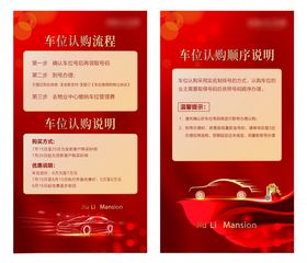 汽车认购流程海报