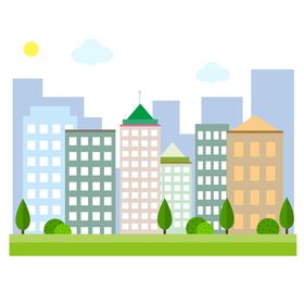 城市建筑剪影