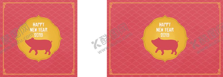 编号：21980804301915562573【酷图网】源文件下载-新年海报模板