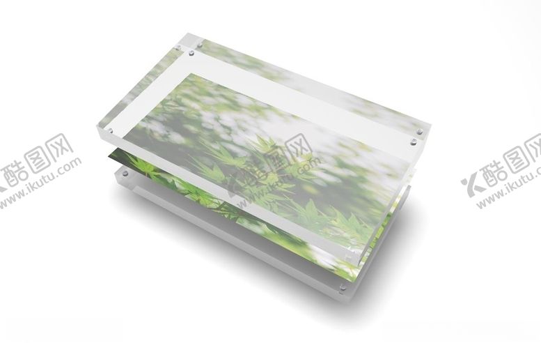 编号：92952509280152547976【酷图网】源文件下载-透明亚克力桌面台签