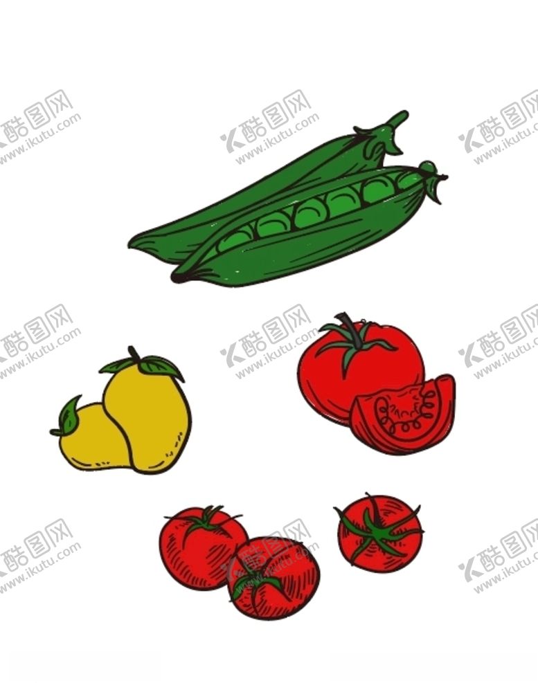 编号：66965904220328435696【酷图网】源文件下载-手绘蔬菜元素