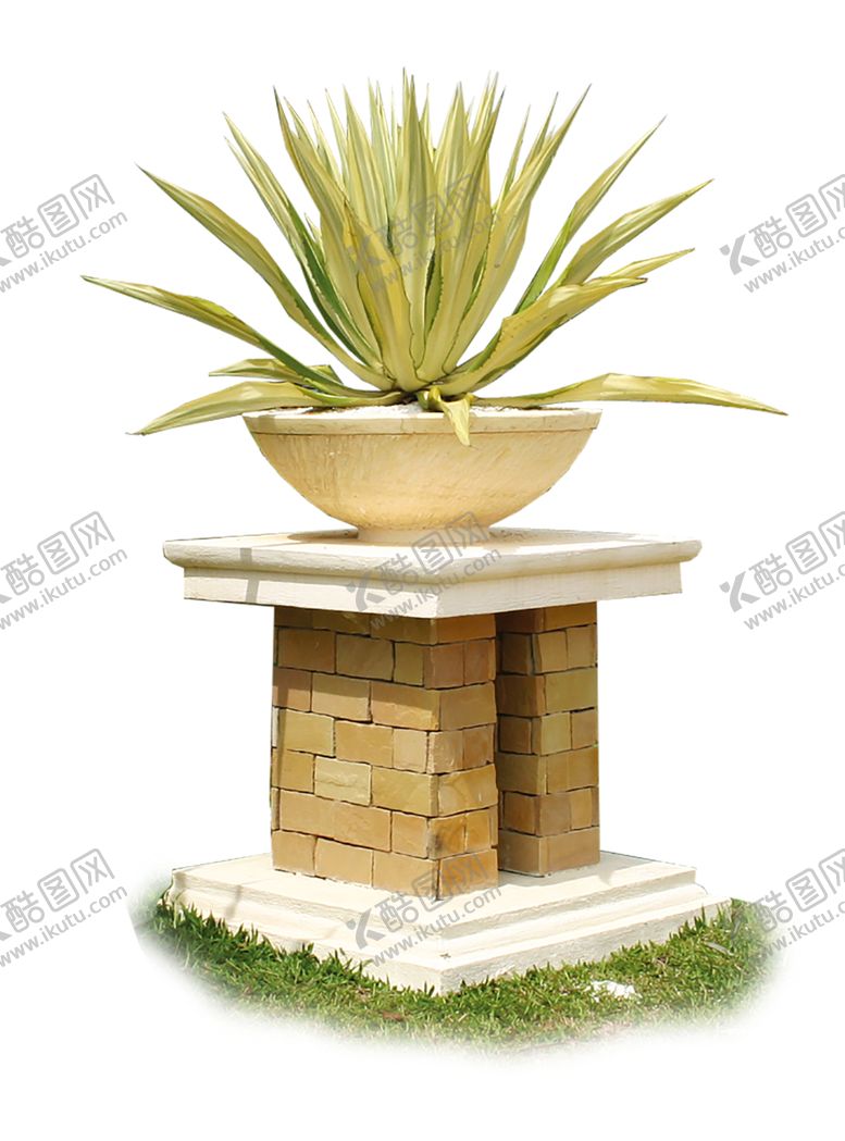 绿色植物砖墙背景墙效果图热带树叶竹排