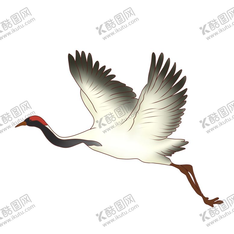 编号：50884005050245427005【酷图网】源文件下载-水墨仙鹤
