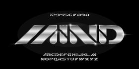 3D字体设计金属立玻璃