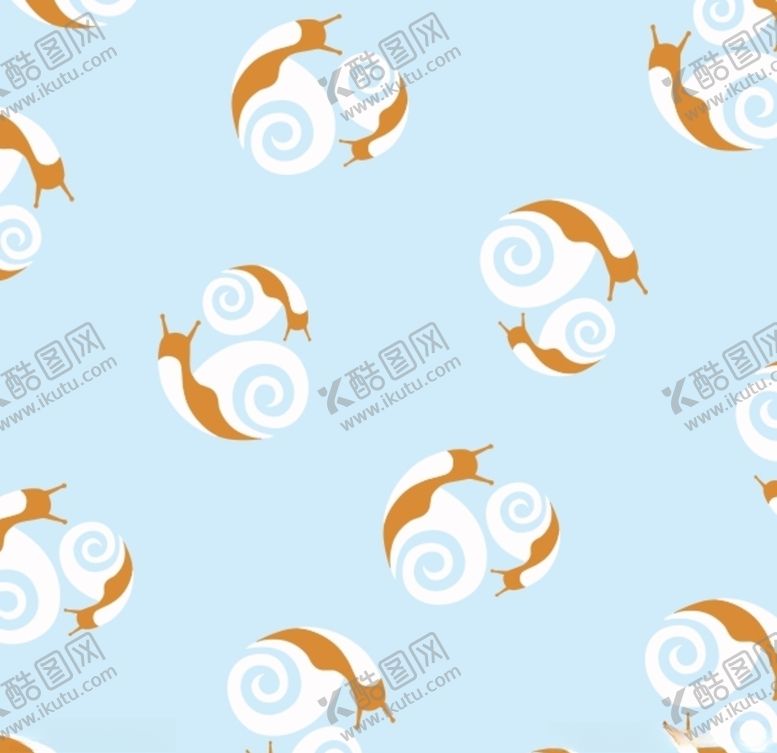 编号：21240309300340432369【酷图网】源文件下载-蜗牛图案