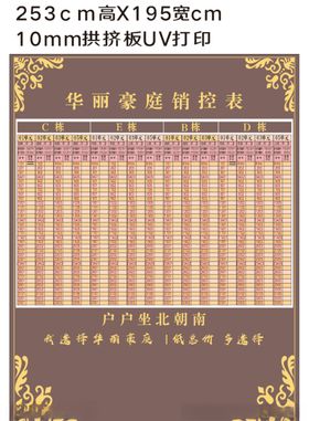 销控表