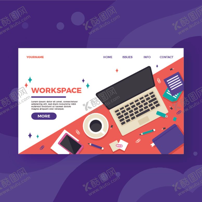 编号：53310207031820394487【酷图网】源文件下载-商务办公UI矢量插图