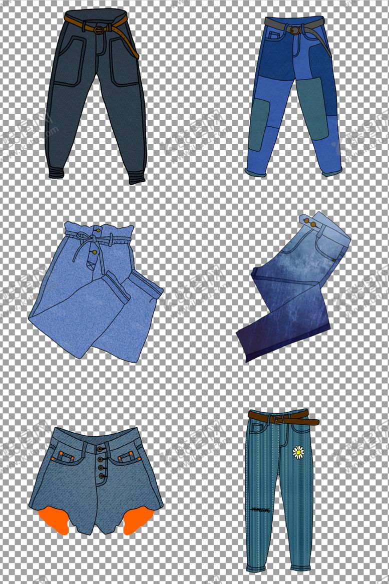 编号：10099909131653384106【酷图网】源文件下载-浅色牛仔裤