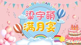 宝宝百日生日宴背景布置KT板