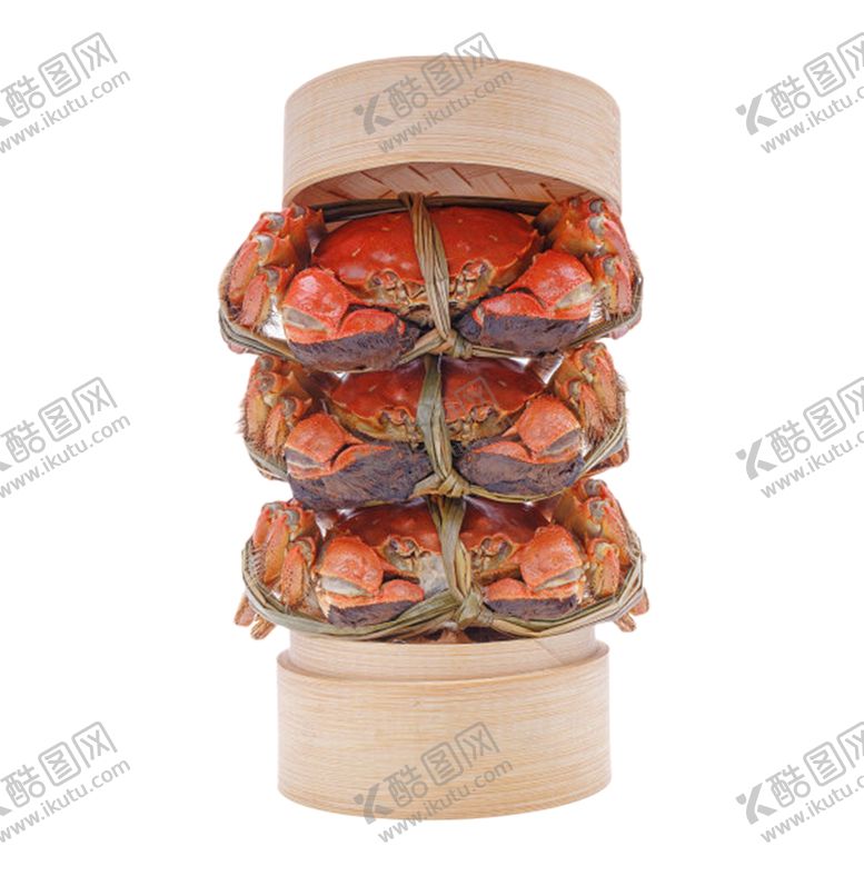 编号：13862509211112469423【酷图网】源文件下载-红色美味的食物清蒸大闸蟹