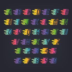 发光字母时尚艺术设计